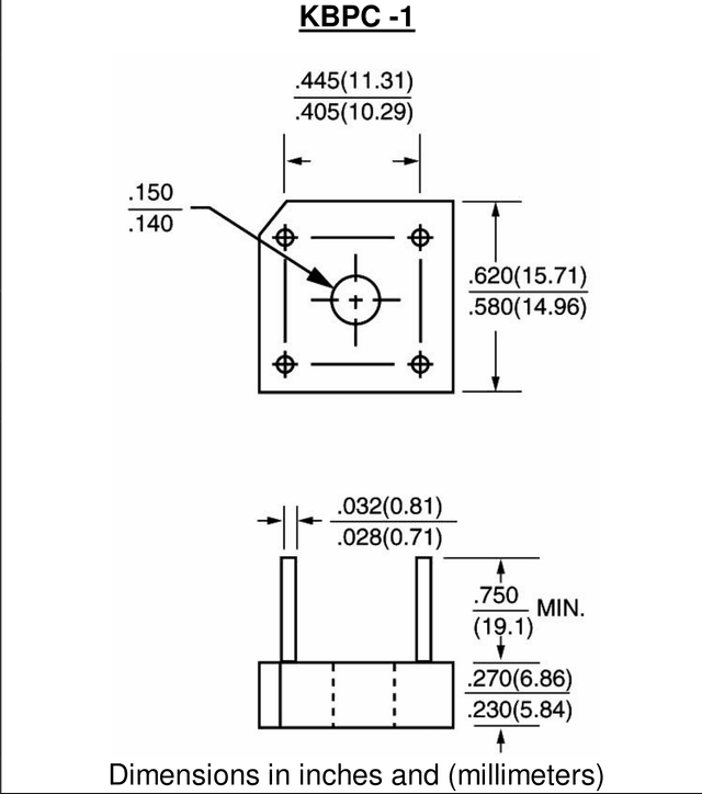 KBPC -1 drawing