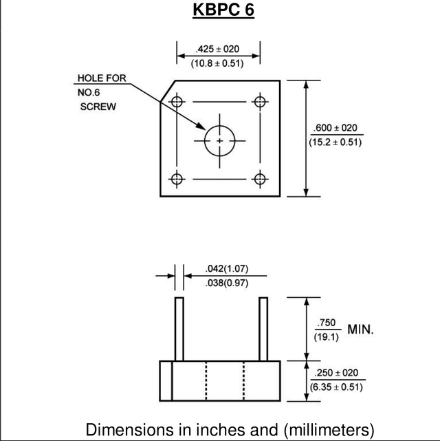 KBPC 6 drawing