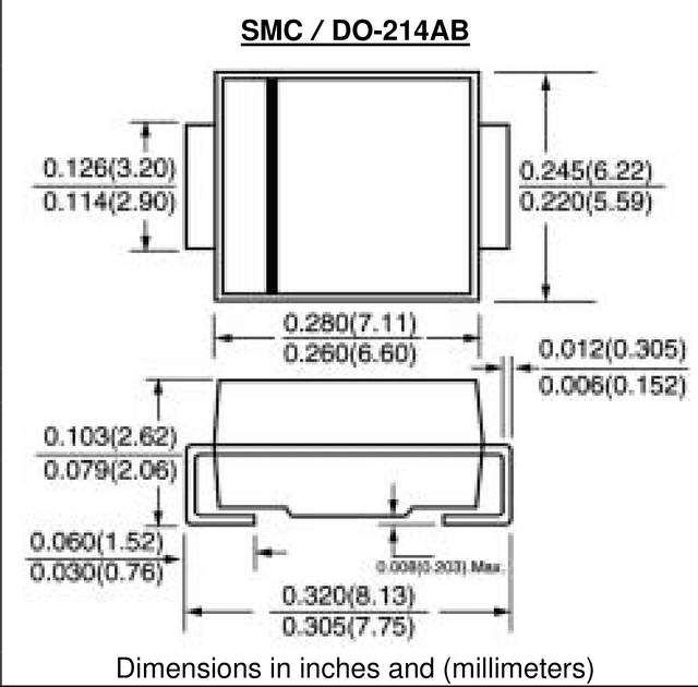 SMC/DO--214AB drawing